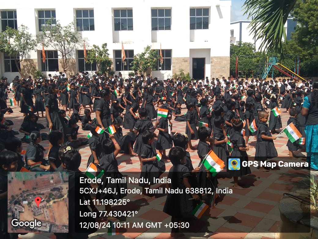 Padmasana With Flag Waving